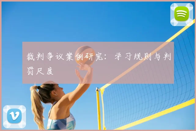 裁判争议案例研究：学习规则与判罚尺度